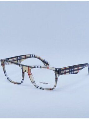 Burberry BE2411 4122 Eyeglasses Vintage Check 53mm Square Frame